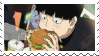 mob eating a burger